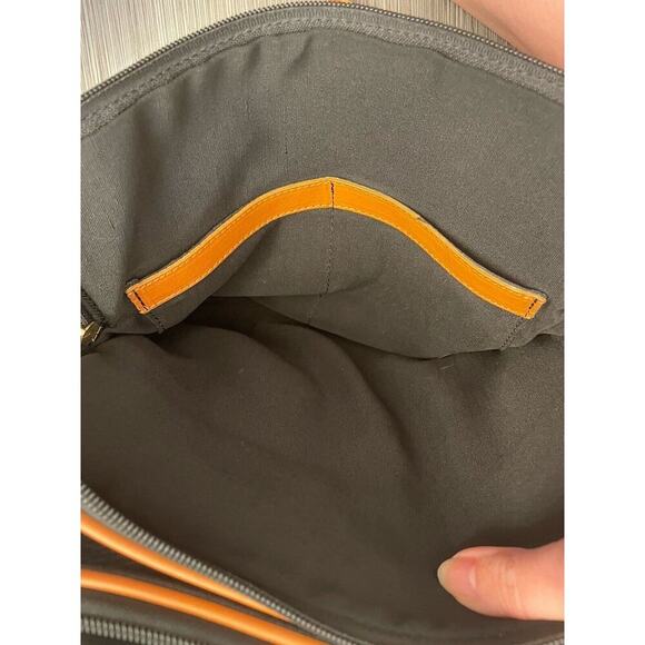 Valentina Shoulder Handbag Straps Black/Brown Genuine Leather Made In Italy - Picture 7 of 16